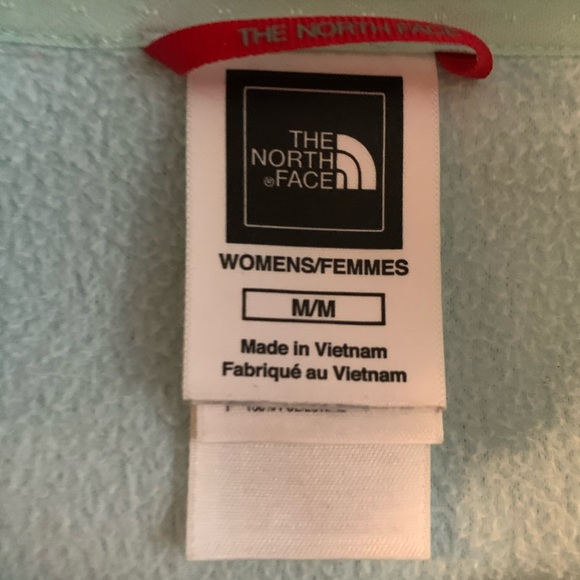 North Face Quarter Zip Pullover Light Blue - Picture 3 of 5